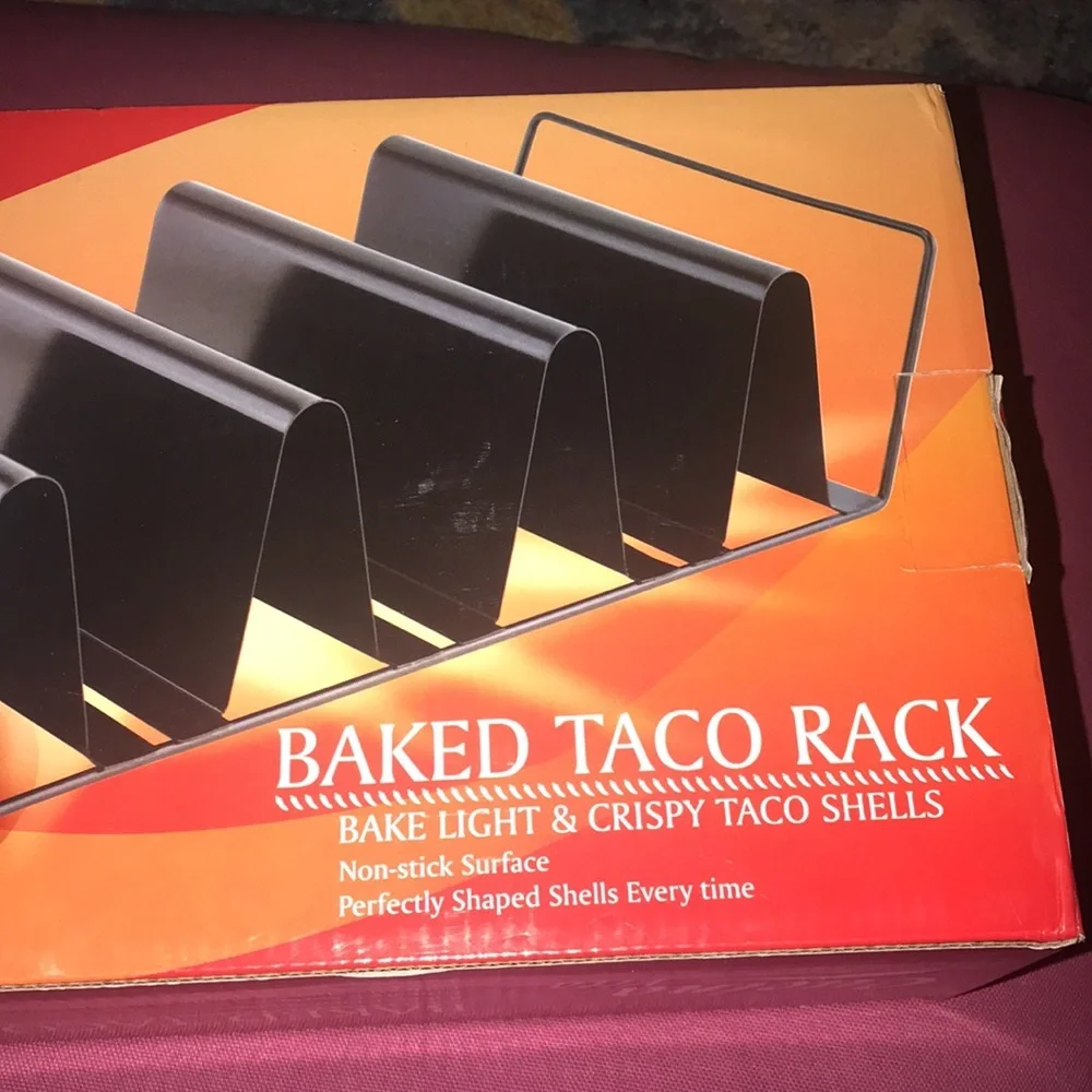 NWT Cucina Vita Baked Taco Rack NIB Bakes 4 Taco Shells